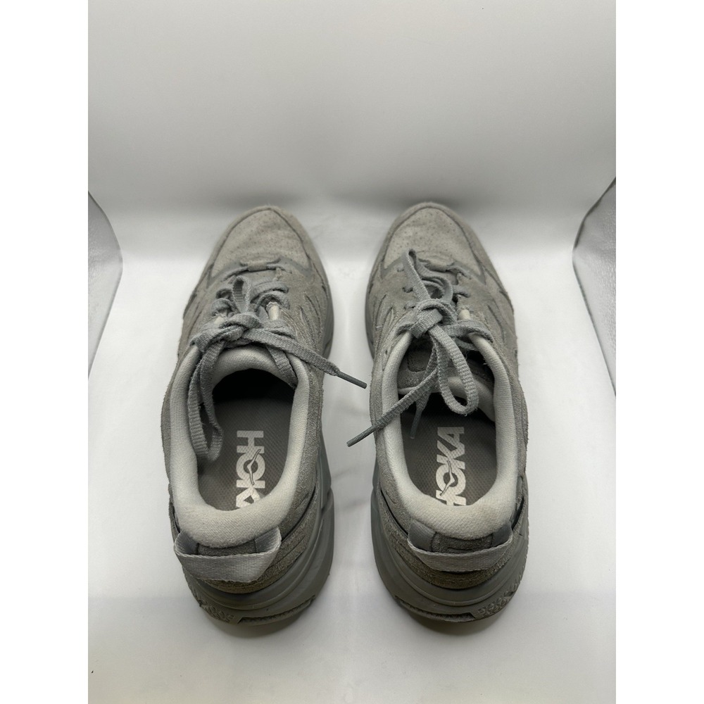 Size 9.5 - Hoka One One HOKA Clifton L Suede Limestone Men - Picture 3 of 9